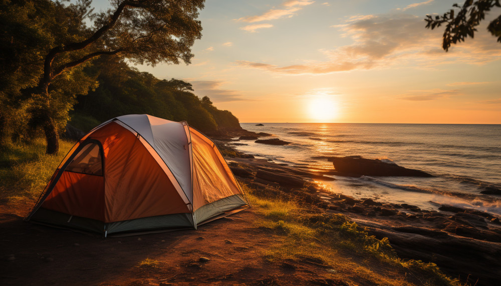 Des vacances en camping sur la côte atlantique au bord de la mer